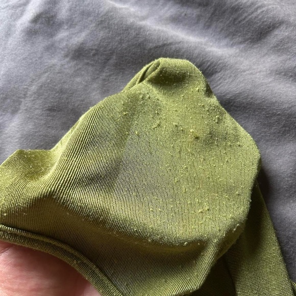 Green Asymmetrical Cutout Dress - Picture 6 of 6